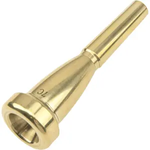 1 count  Metal  Plated Trumpet Mouthpiece Compatible with Trumpet Accessories Parts (7C)