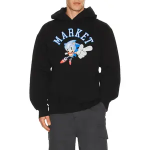 Market x Sonic No 1 Hoodie in Black Market x Sonic No 1 Hoodie in Black