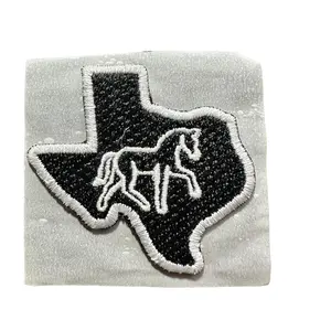 Texas Horse Embroidered Hat Patch