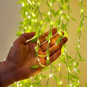 Charming LED Willow Vine Fairy Lights – Battery-Powered, Ideal for Indoor Decor, Weddings, and Parties (Batteries Not Included)