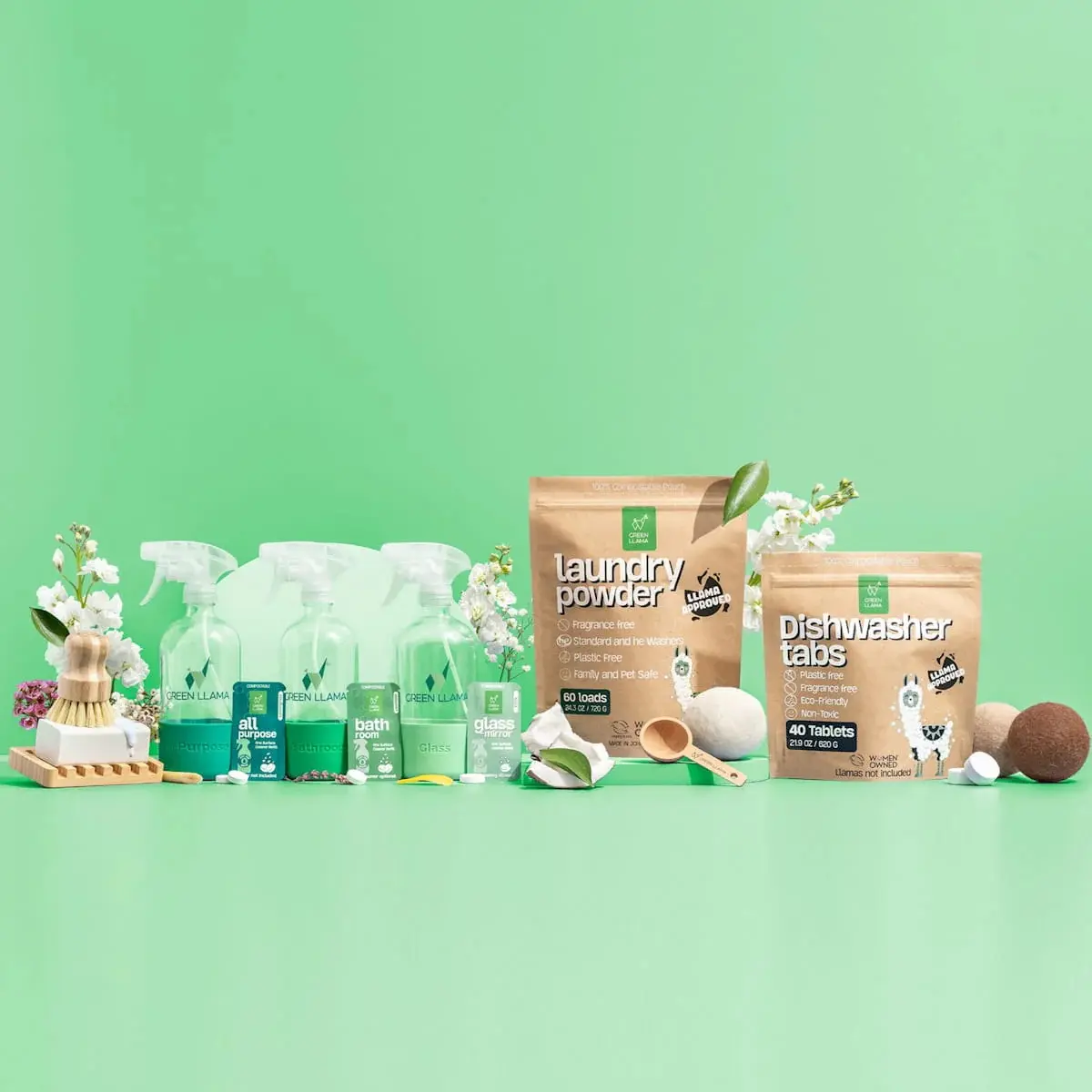 Green Llama Expert Home Cleaner Kit - All-in-One Complete Eco-Friendly Cleaning Solution