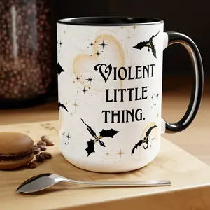 Violent Little Thing Mug, Fourth Wing Mug, Fourth Wing Gifts, Bookish Booktok Mug, Romantasy, Xaden Ceramic Drinkware
