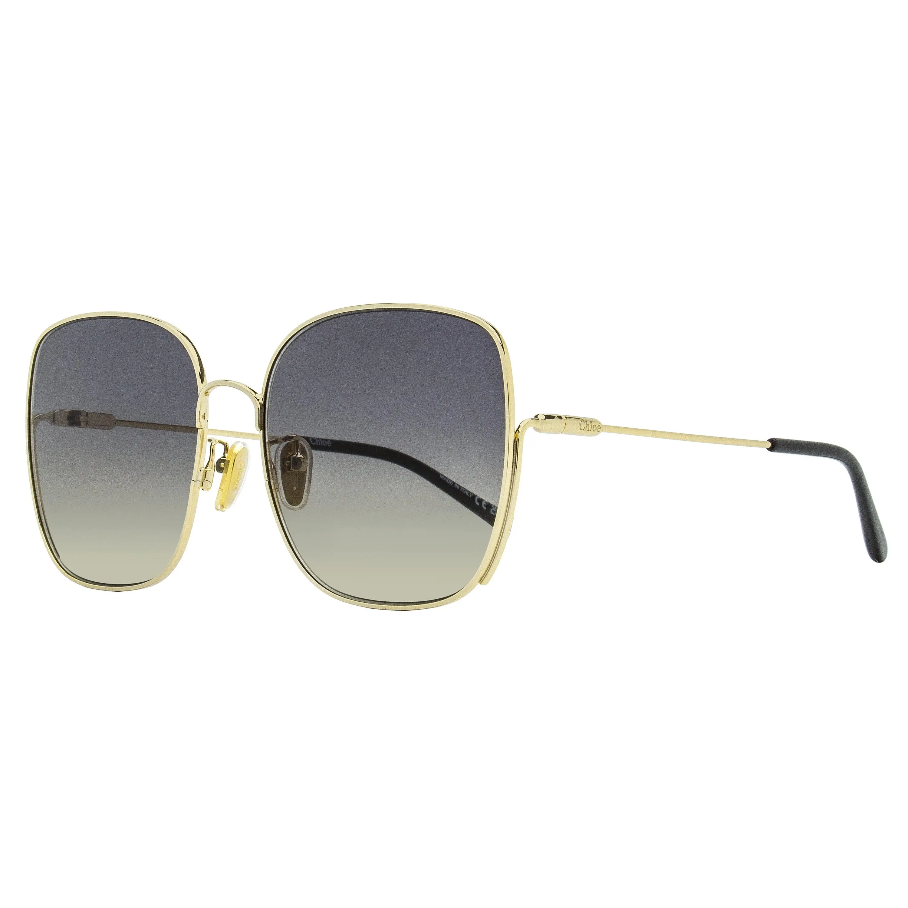 Chloe Square Sunglasses CH0170SA 001 Gold/Black 61mm