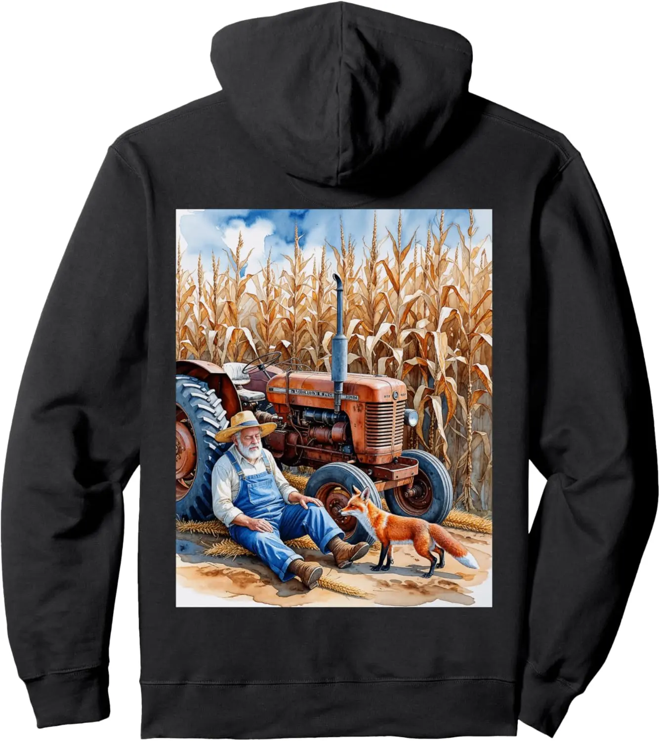 The Farmer and The Fox Pullover Hoodie