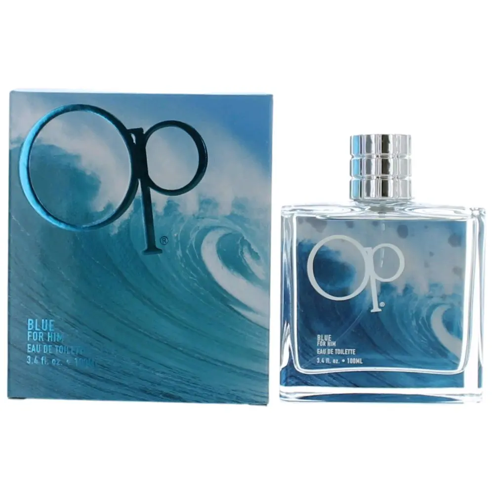 OP Blue For Him by Ocean Pacific, 3.4 oz EDT Spray for Men, Amber Musks, Brazilian Rosewood, Aromatic Men's Fragrance, Bottle Men's Fragrance