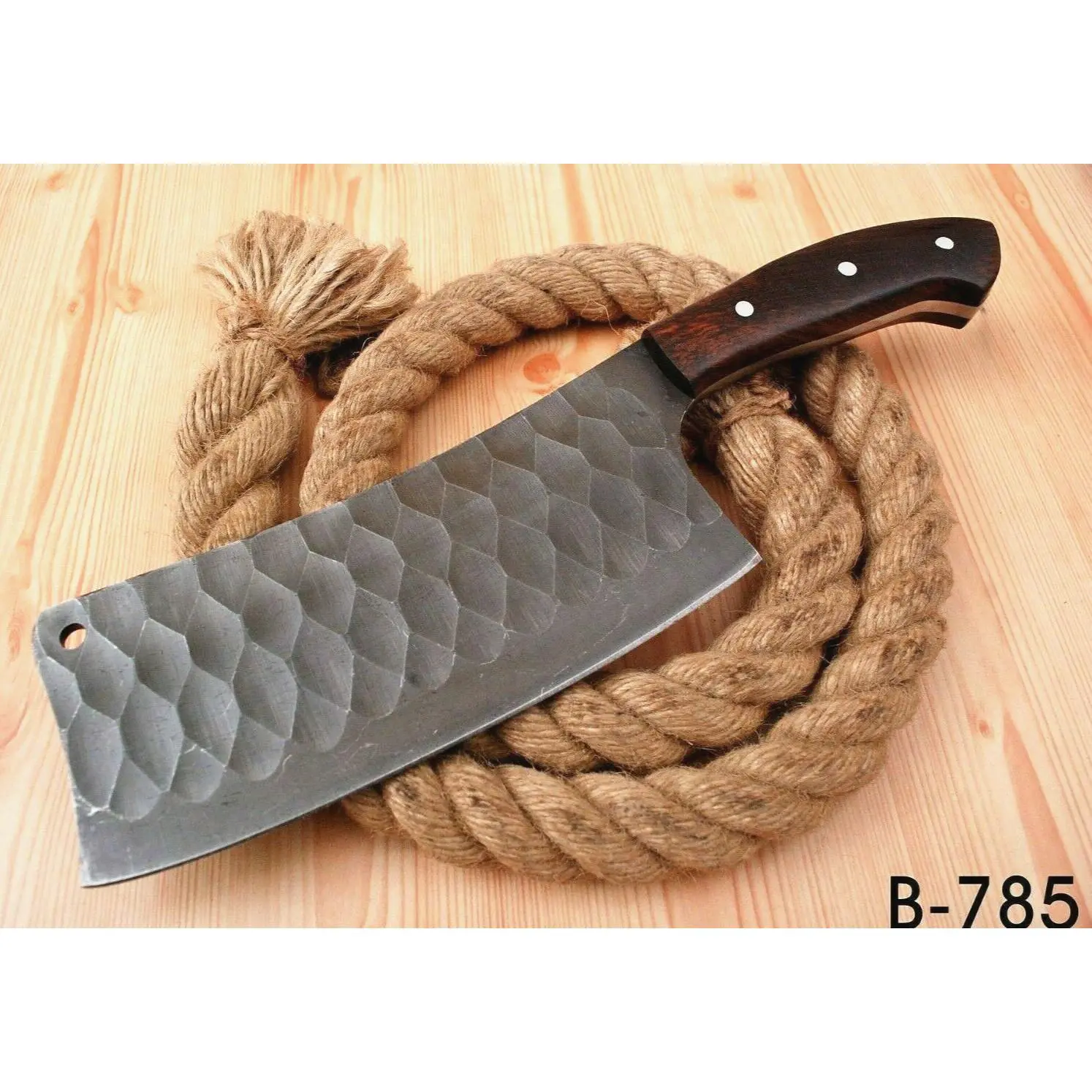 CLEAVER MEAT CHOPPER BUTCHER KNIFE HAND FORGED SUPPER SHARP CARBON STEEL