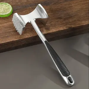 Meat Tenderizer Hammer, Comfortable Handle, Double-Sided Hammer Head, Meat Tenderizer Tool, Multi-Functional Meat Hammer, Can Be Used to Tenderize Steaks, Beef, and Fish, with A Soft-Grip Handle, An Essential Kitchen Tool.