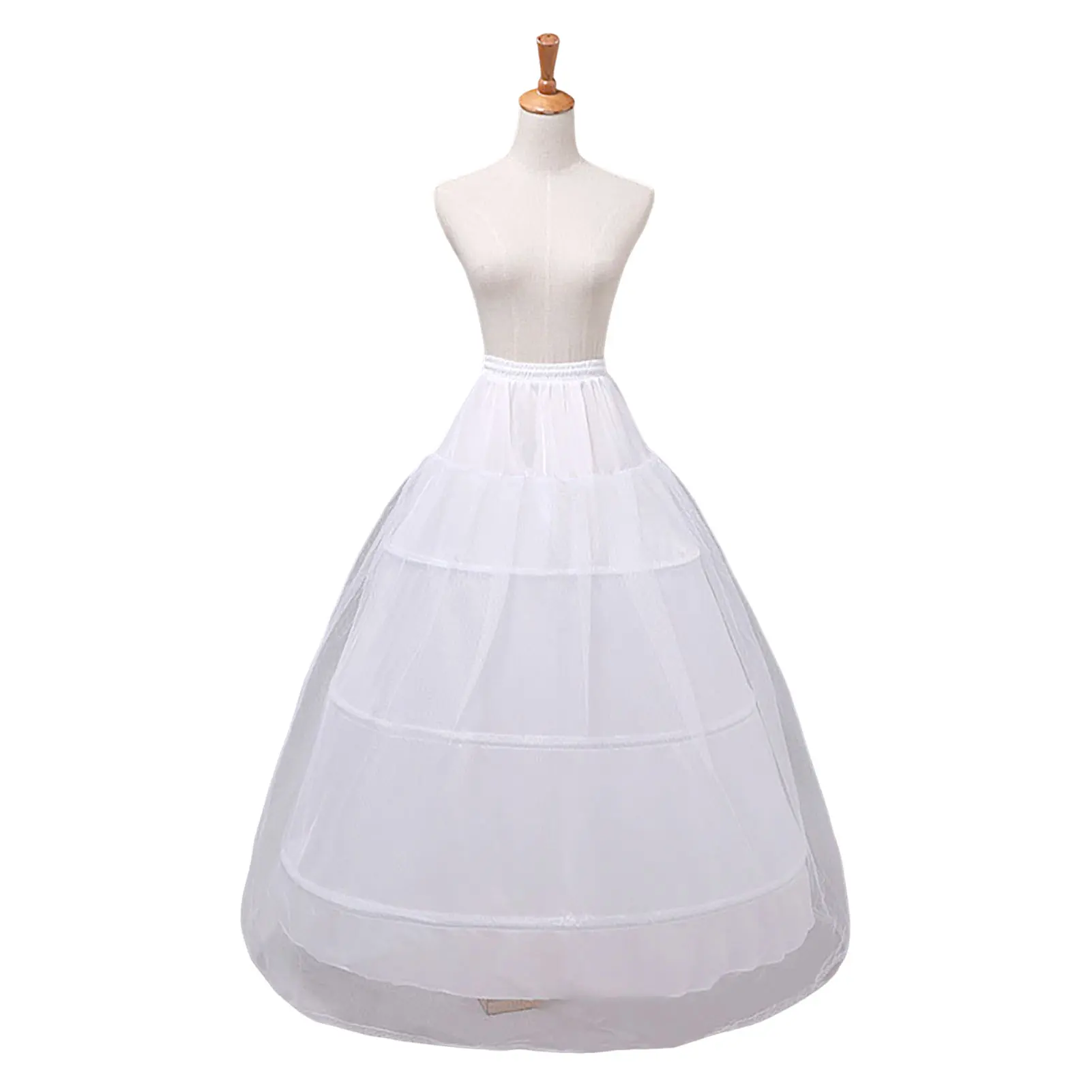 Women's Formal Wedding Dress Underskirt, Plus Size Ankle-Length Petticoat, Skirt Lining That Supports Long Gowns, Crinoline, Bridal Accessories, Ankle-Length Elegant Drape, Formal Wear, Comfortable, Full Look, Accessory