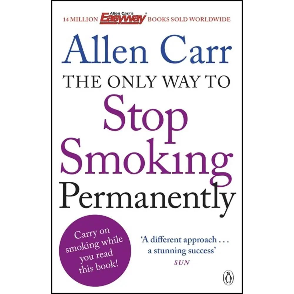 Used Book - The Only Way to Stop Smoking Permanently by Allen Carr, Paperback, English, 480 Pages, 0.78 lbs, Good/Like New (Literature & Art Books)