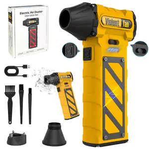 [Summervibes] Electric Air Duster-Compressed Air Duster,60mph Wind Stepless Speed Canned Air for PC/Compute/Electronics/Home&Car Cleaning, 150000RPM Air Blower to Spray Air Can Dust Off Keyboard Cleaner