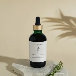 Yara Dauphin Haitian Hair Growth Oil Haircare Natural Formula with Dropper Bottle Design Haitian Castor Oil Olive Powder Mint Coconut Rosemary