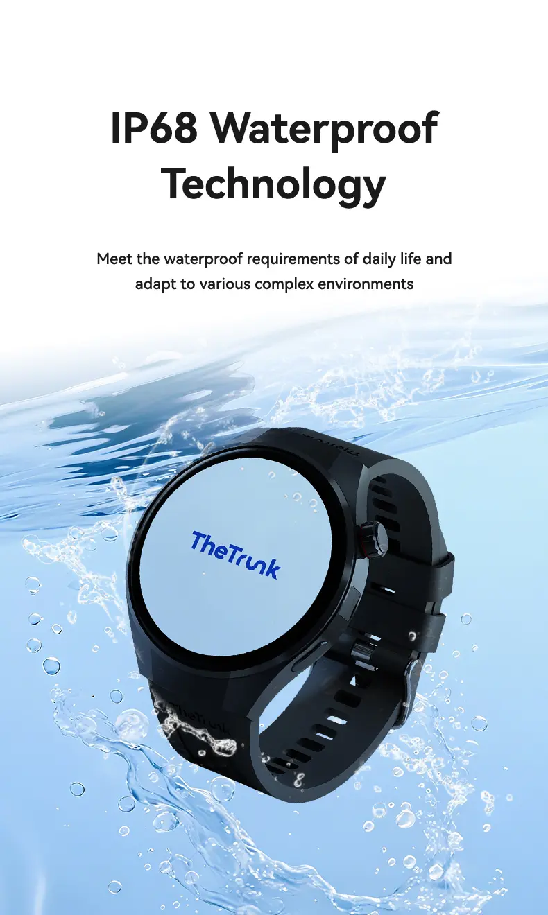 TheTrunk Wireless Waterproof Smartwatch for Men and Women - 4 Bands, Bluetooth Calling, 7-Day Battery, IP68 Waterproof, Heart Rate Sleep Monitor, UV Light Camera, Phone Android Compatible, Daily Wear, tiktokshopstockup Gift, Reloj Inteligente Deportivo