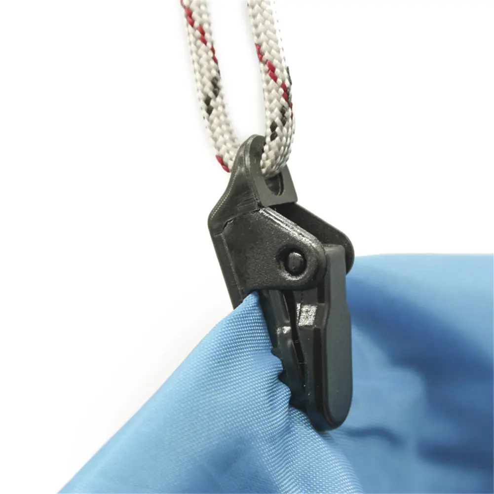 10pcs Windproof Tent Canopy Clip Set, Durable PC Material, Camping Tent Tarp Clamp Gripper for Securing Tarps and Shelters