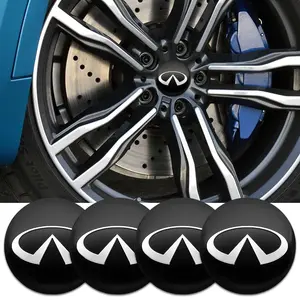 4Pcs 56mm 60mm Car Wheel Center Hub Caps Badge Rim Cover Emblem For Infiniti QX60 QX70 QX80 QX50 QX30 Q70L Q60 Q50 Q60S Q30 ESQ