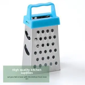 Multifunctional stainless steel household tool for peeling garlic, slicing vegetables and fruits, and shredding potatoes