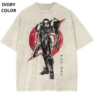 Samus Aran T-Shirt,Metroid Tee,Vintage Gaming Graphic Tee,Iconic Video Game Merch,Unisex Streetwear Top,Casual Wear,Short Sleeve,Gift for Him and Her