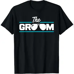 The Groom - Bachelor Party Stag Groomsmen Getaway Wedding T-Shirt Relaxed Fit Cotton T-Shirt