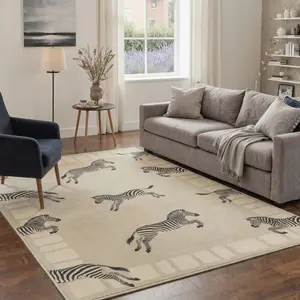 【Deals For You Days】BEIMO Carpet – Soft, Non-Slip, Pet Friendly, Machine Washable Area Rug, Floor Rug Perfect for Living Room, Bedroom, Kitchen, Hallway, Modern Home Decor ,ARN1751-LINEN