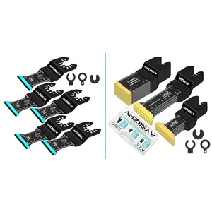 27 PCS Oscillating Blades, Saw Blades for Hard and Wood, Multi Tool Blades Kits Fit Worx