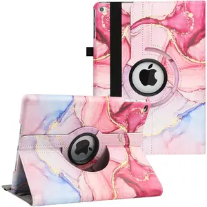 Case for iPad 9.7 inch 2018 2017/ iPad Air 2 Case - 360  Rotating Stand Protective Cover  Case with Auto Sleep/Wake for  iPad 5th/6th Generation (Marble )