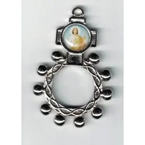 St. Jude Rosary Ring - Pocket-Sized Religious Ring For Daily Rosary Prayers