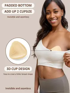 No Strap Nipple Covers, Reusable Sticky Bra Inserts for Instant Lift, Hand Wash Only, Enhance Bust Size, Kardashian Style, Fall Fashion