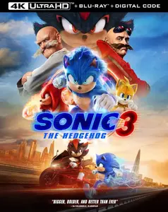 Sonic the Hedgehog 3  [4K ULTRA HD BLU-RAY MOVIE] With Blu-Ray, 4K Mastering, , Dubbed, Sign Language, Subtitled