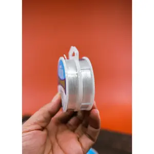 White Opelon Stretch Cord 0.7mm - 5 Meters Elastic Cording