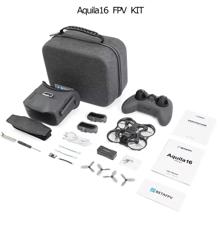 BETAFPV Aquila16 FPV Kit – Brushless Racing Drone with HD Camera, Indoor/Outdoor Mini Quadcopter