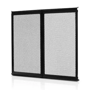 fathersdaygift VEVOR RV Screen Door Protector, 22.5x20 inch Door Grille, Easy to Install and Disassemble, Reinforced Breathable Protective Mesh, Aluminum Alloy Camper RV Entry Protector for Pet Protection, Black