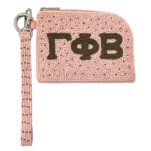 Gamma Phi Beta Beaded Bracelet Bag – Gamma Phi Sorority Bracelet Bag