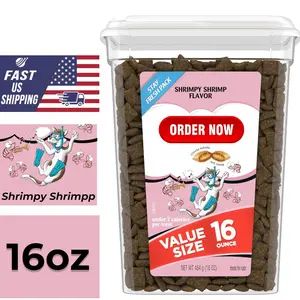 Temptations Cat Treats, Classic Crunchy and Soft Cat Treats, Shrimpy Shrimp Flavor, 16 oz. Tub
