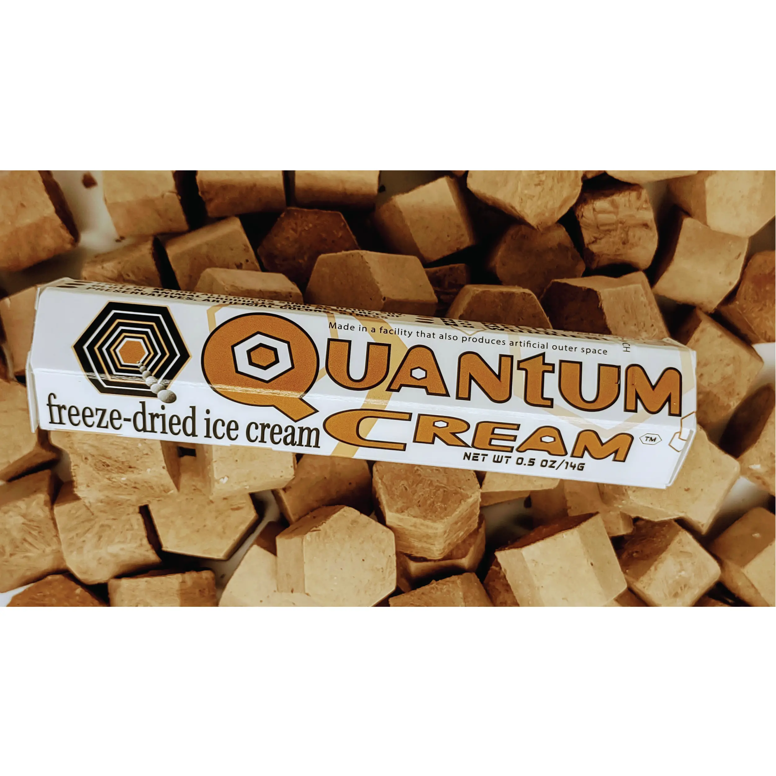O.M.Geeks Ltd Quantum Cream Freeze-Dried Ice Cream Chocolate 2 pack and 7 Pack and 21 Pack Non-Dairy, Nut-Free, Gluten-Free, Snack, Sweet, Candy