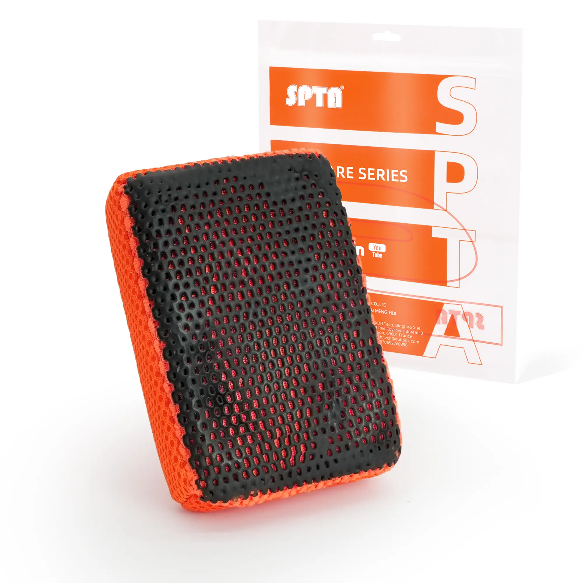 SPTA Ultra Clay Scubber Clay Bar Scrubber, Detailing Clay for Deep Clean Glass ,Fast and Effective Removal of Paint Contaminants ,Light Overspray and More;Double Sided Design for Scrubbing and Clay Work