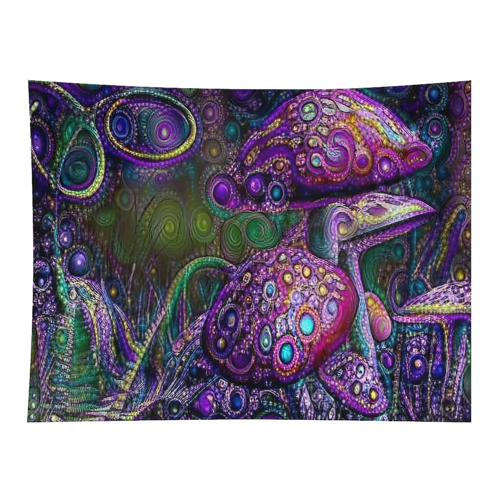Psychedelic Multicolor Swirl Circle Abstract Trippy Vibrant Rainbow Boho Spiritual Wall Tapestry For Meditation Bedroom Indie Decor