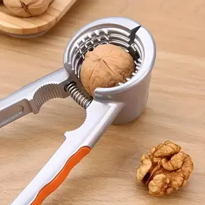Multifunctional Nut & Dried Fruit Opener, Durable Aluminum Walnut Cracker, Ergonomic Handle, Easy Peel Walnuts Hazelnuts Almonds, Kitchenware