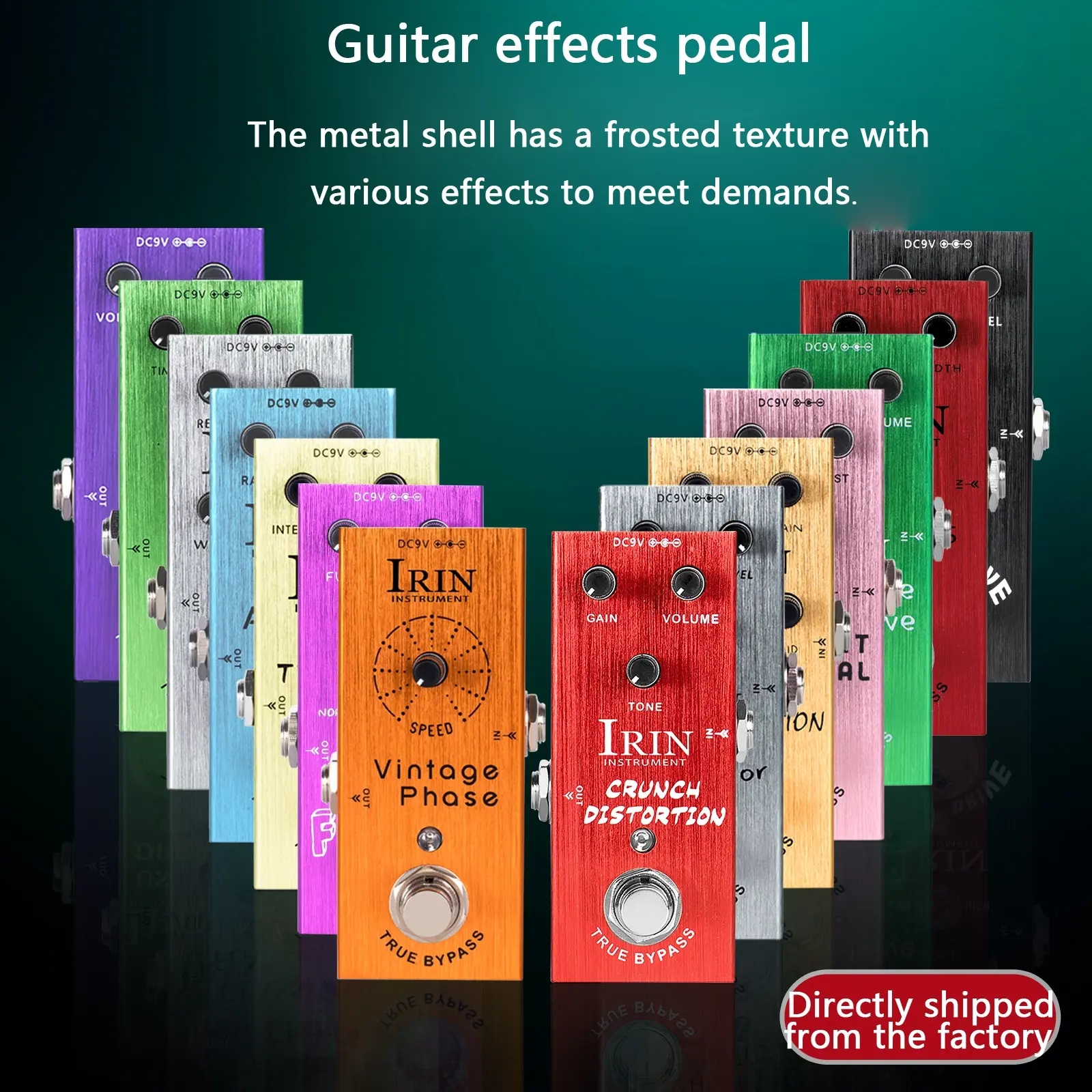 Irin Electric Guitar Effects Pedal, Distortion & Overdrive, Compact Design, High-Quality Sound Processing, Ideal for Rock & Metal Music