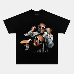 Qu@v0 & T@kee0ff Tee T-shirt Vintage Rap Hip Hop Music Unisex T-shirt Creewneeck Madee Using 100% Us Cotton & Printeed In Thee Usa