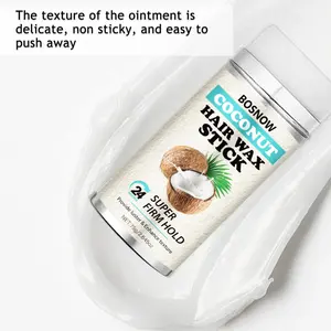Coconut Hair Wax, Styling Stick, Hair Hold Cream, Matte Texture, Quick Fix Hair Styling, Birthday & Holiday Gift for Hair Lovers