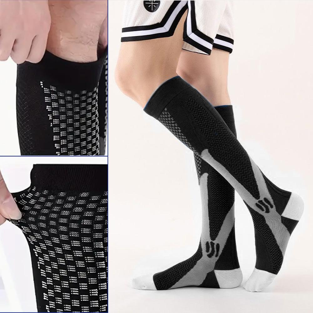 4 Pairs Compression Socks for Men and Women,20-30mm Hg Calf Compression Socks,Comfortable Durable,Unisex Support Sock