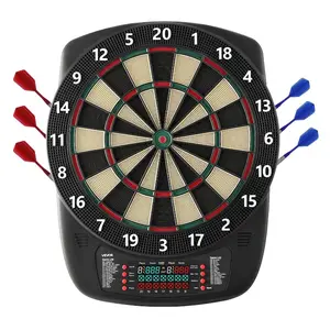 VEVOR Electronic Dart Board, 13.5 Target Dartboard with 43 Games 200+ Variations for Up to 8 Players, 6 Dart Shafts with Flights 50 Soft Tips, Color LCD Scoring Screen for Home Party Game Rooms