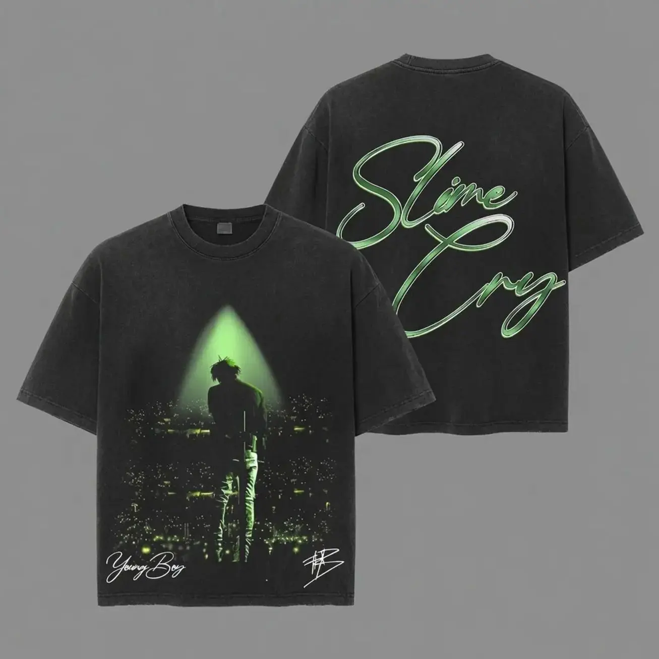 Young Boy Never Broke Again Slime Cry Album 2026 Unisex Oversized Premium Washed T-Shirt, The 4KT T-Shirt , Vintage Music Merch Washed Hoodie T-Shirt, Music Rap Style, New Album Gift For Fans