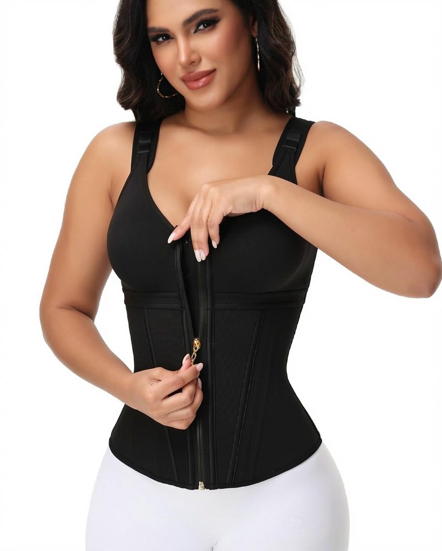 SHAPSHE Waist Shapewear for Women Sport Workout Vest with Zipper and Hooks Womenswear Tops