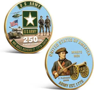 USA 1776 2026 Anniversary Coin, Golden American Liberty Bell Challenge Coin, Historic Gift for Coin Collectors and Patriots
