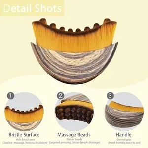 Facial Massage Brush, Ergonomic Dry Brush, Contouring Tool for Jawline, Lifting Firming Massager, Daily Home Beauty Device, Facial Beauty Machine