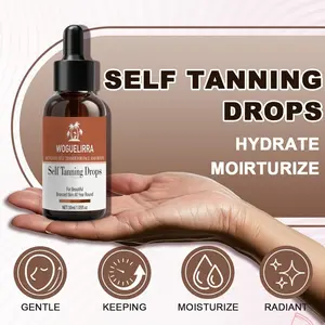 Bronzing Drops – Moisturizing Sunless Drops, Non Sun Tanning Essential Oil, Quick Gradual Darkening, Coconut Oil Ingredients