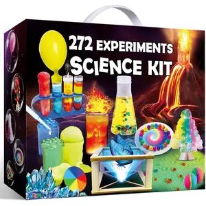 272 Experiments Science Kit for Kids, Chemistry Set, S.T.E.M Toys Boys Girls Birthday Gifts, Volcano, Crystal, Magic, Physics Lab Educational Learning Project