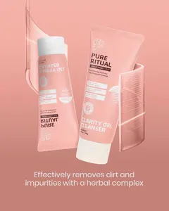 [RUBY VIBE CO] Clarity Gel Cleanser – Brightening Niacinamide Face Wash with Tea Tree, Salicylic & Lactic Acid for Clear, Smooth Skin 150g