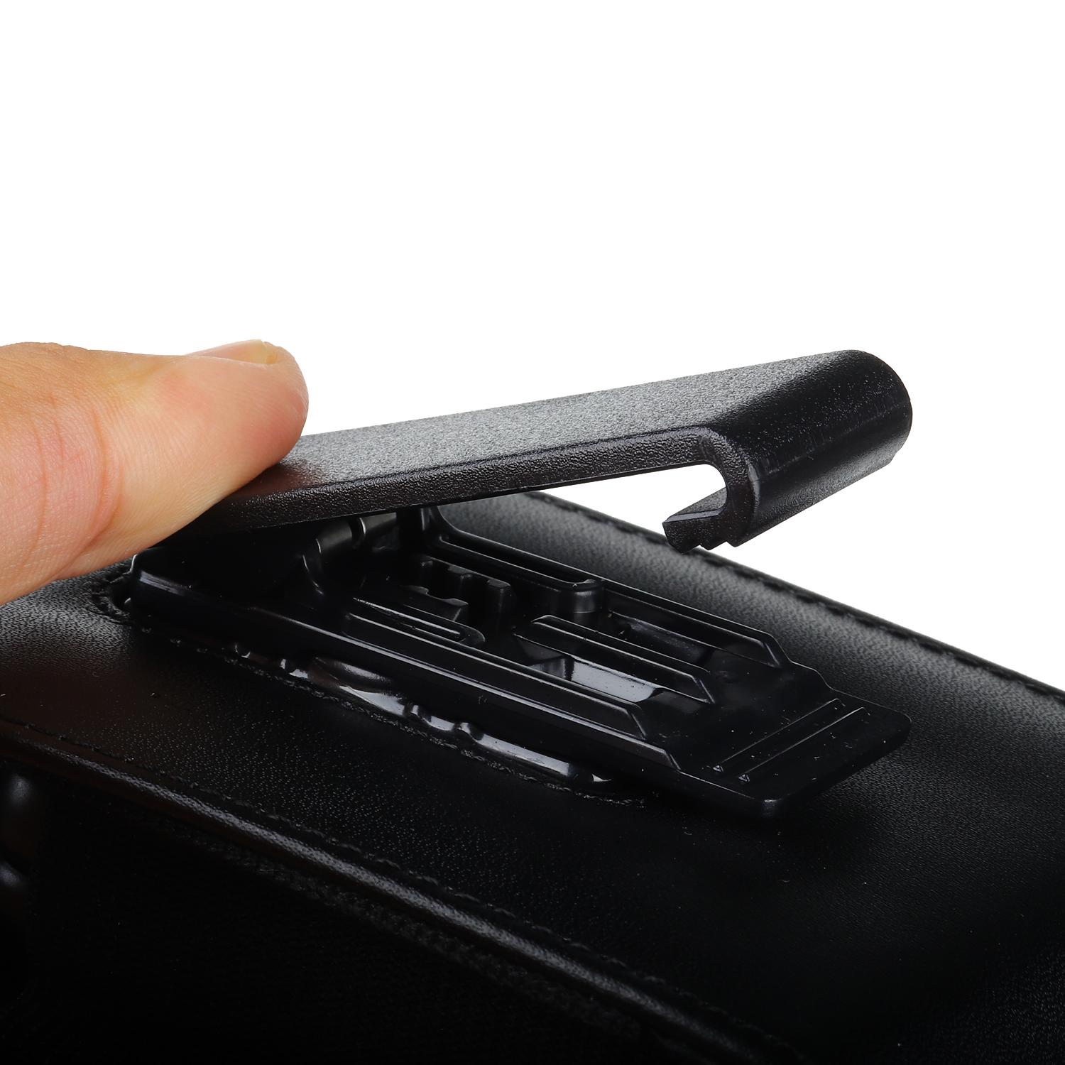 Cell Phone Holster Pouch PU Leather For Man 360°Belt Clip Strong Magnet Carrying Perfect For Outdoor Daily Use For iPhone17/16 Pro Max/Samsung S25 Ultra/Google Pixel