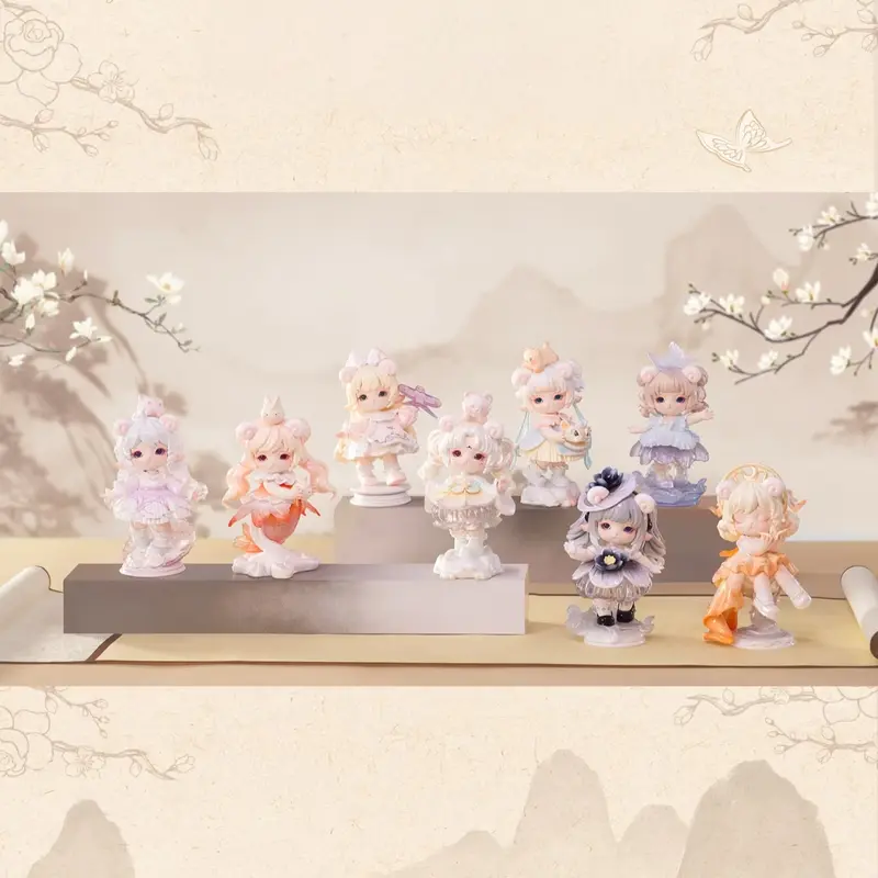 MIMIA Art Of Forgotten Dream Series ABS Figurines Blind Box - Hobby Boxes, Mini Blind Bag, Random Pack, Surprise Pack with Cultural Art & Oriental Charm for Toys & Hobbies Enthusiasts